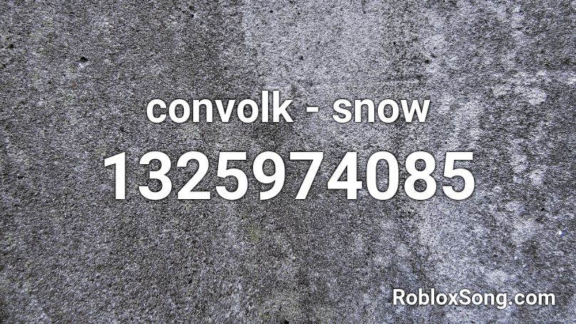 convolk - snow Roblox ID