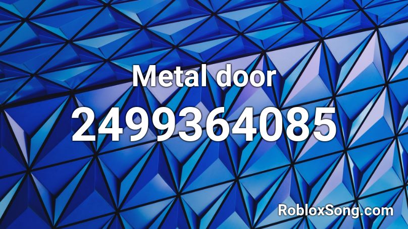 Metal door Roblox ID