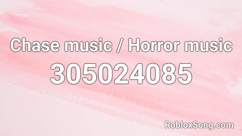 roblox horror music id