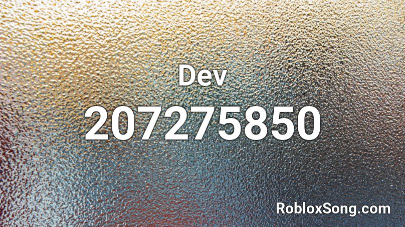 Dev Roblox ID
