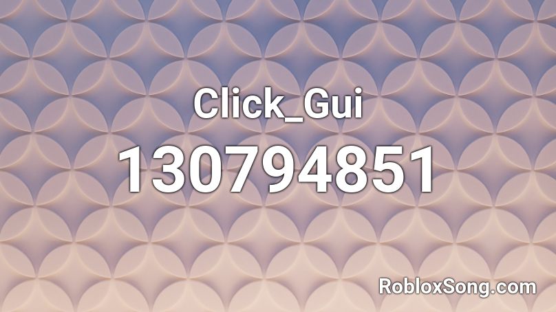 Click_Gui Roblox ID