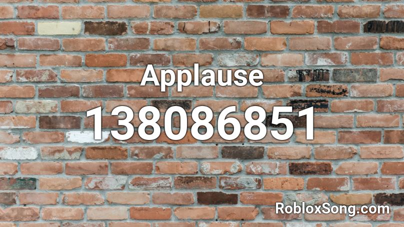 Applause Roblox ID