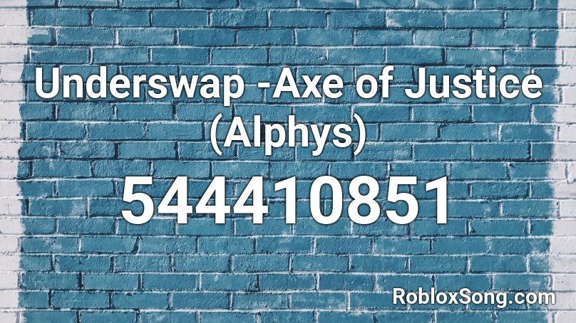 Underswap -Axe of Justice (Alphys) Roblox ID