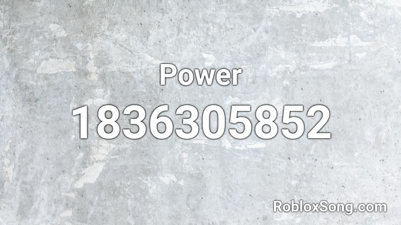 Power Roblox ID