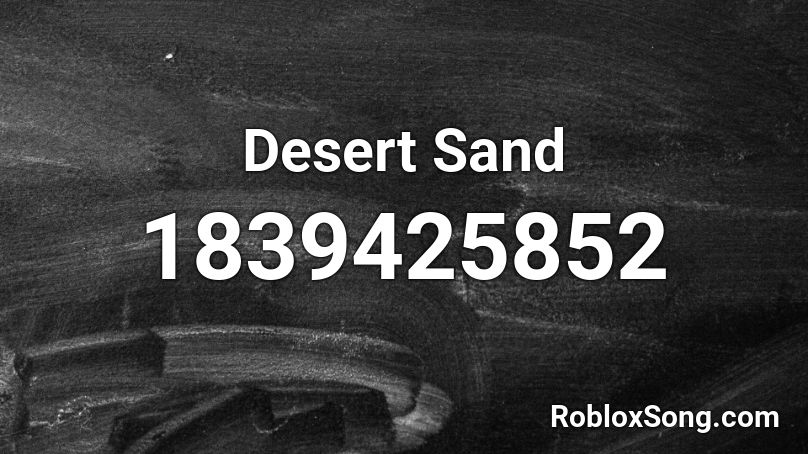 Desert Sand Roblox ID