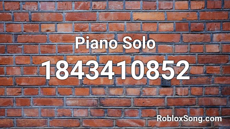 Piano Solo Roblox ID