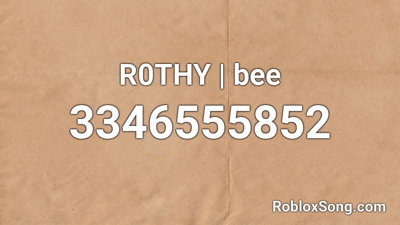 R0THY | bee Roblox ID