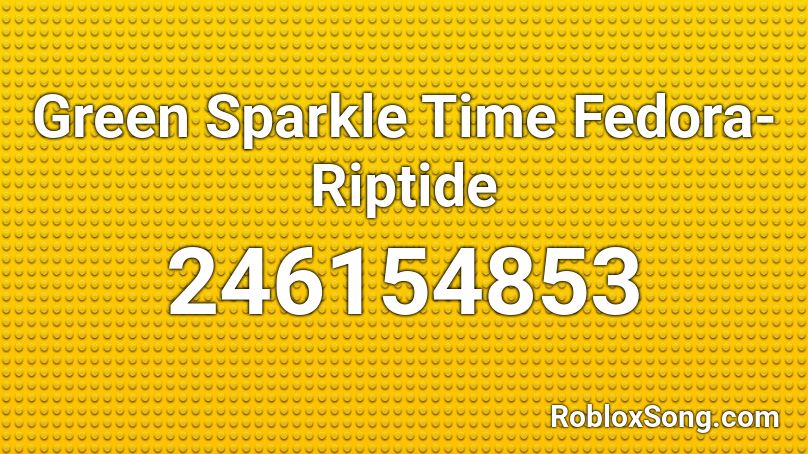Green Sparkle Time Fedora- Riptide Roblox ID