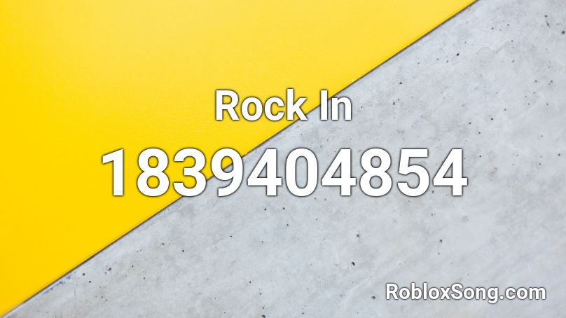 Rock In Roblox ID