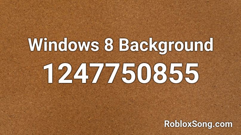 Windows 8 Background Roblox ID