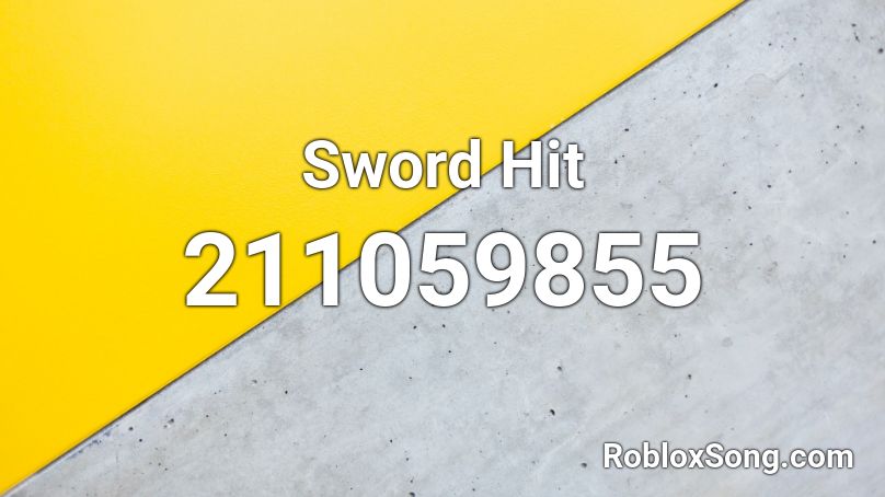 Sword Hit Roblox ID