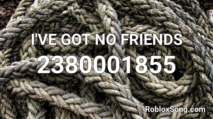 I'VE GOT NO FRIENDS Roblox ID
