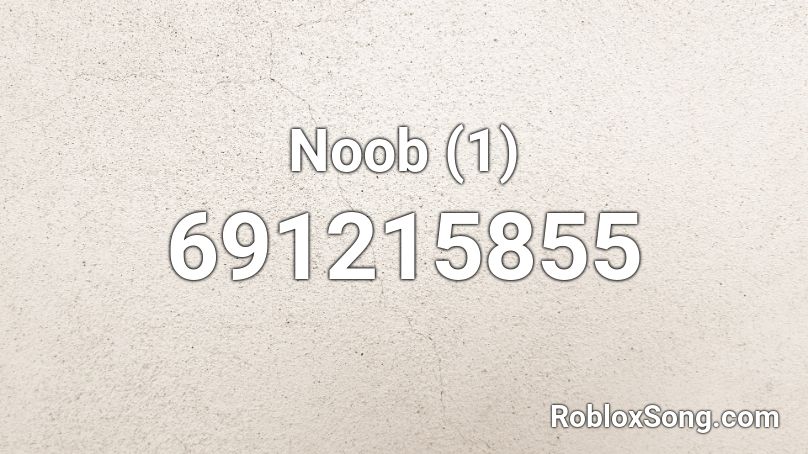 Noob (1) Roblox ID