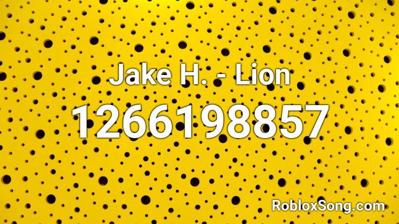 Jake H. - Lion Roblox ID