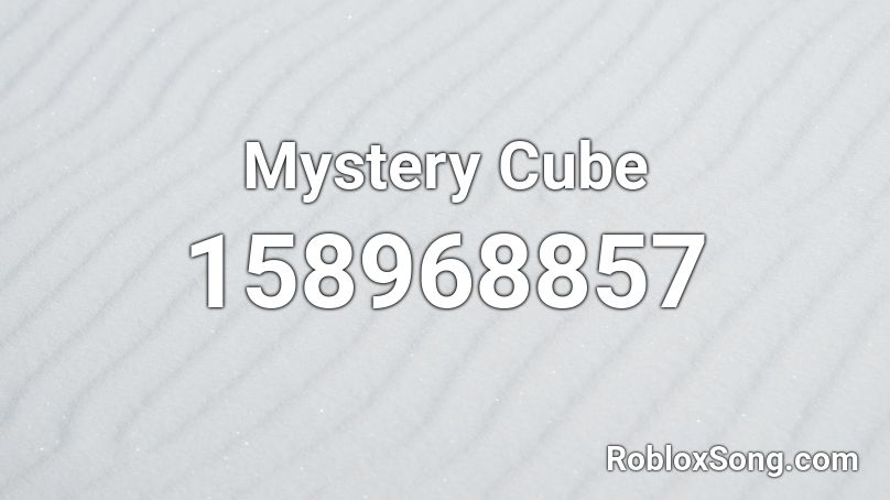 Mystery Cube Roblox ID