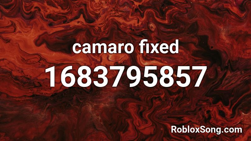 camaro fixed Roblox ID