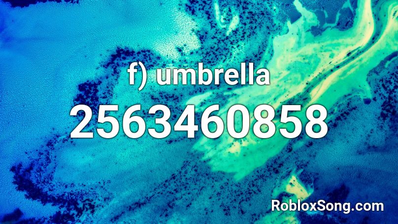 f) umbrella Roblox ID