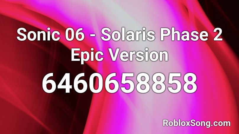 solaris phase 2 sonic