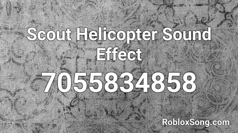 Helicopter Roblox Id