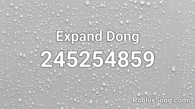 Expand Dong Roblox ID