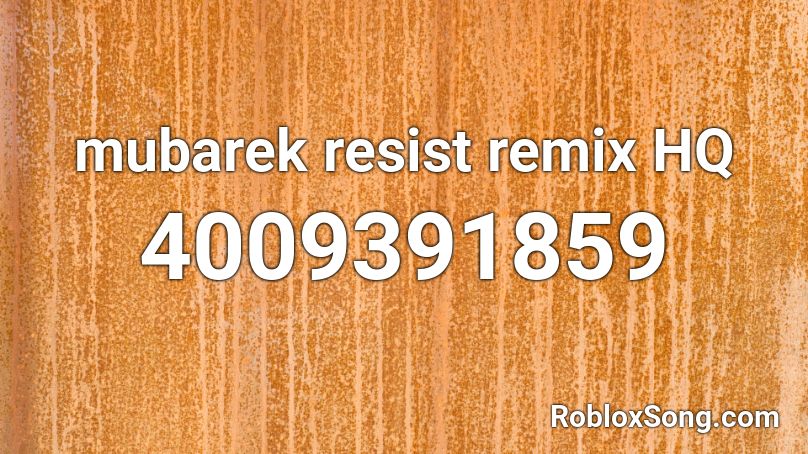 dj mubarek resist low quality