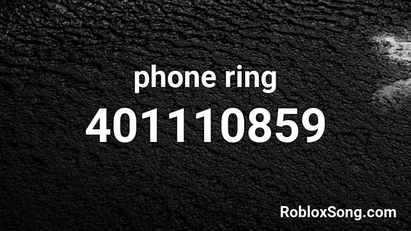 phone ring Roblox ID