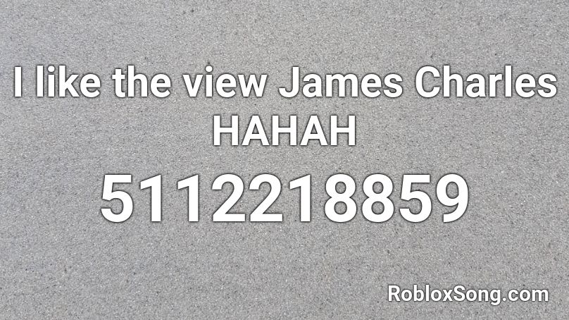 I Like The View James Charles Hahah Roblox Id Roblox Music Codes - james charles roblox character