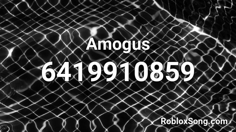 Amogus Roblox ID