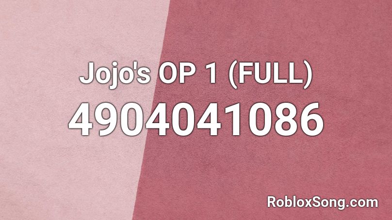 Jojo S Op 1 Full Roblox Id Roblox Music Codes - jojo opening 1 roblox id