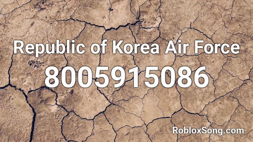 Republic of Korea Air Force  Roblox ID