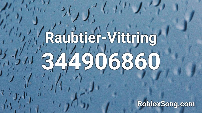 Raubtier-Vittring Roblox ID