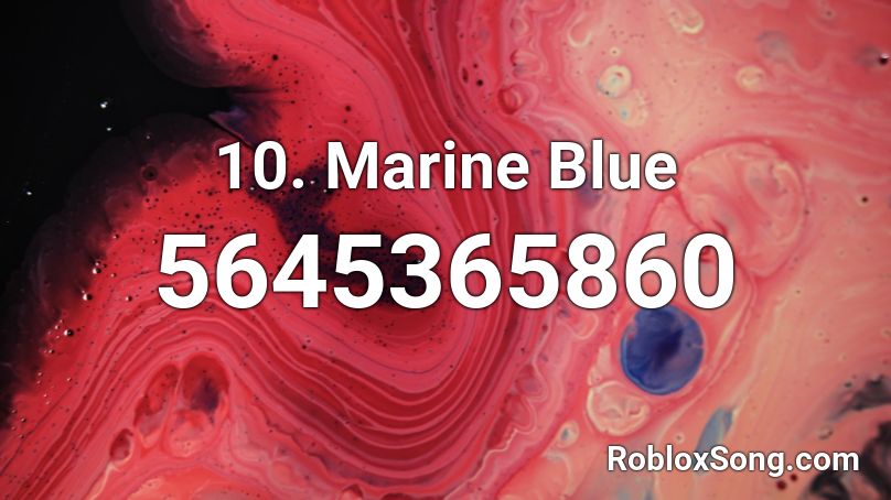 10. Marine Blue Roblox ID