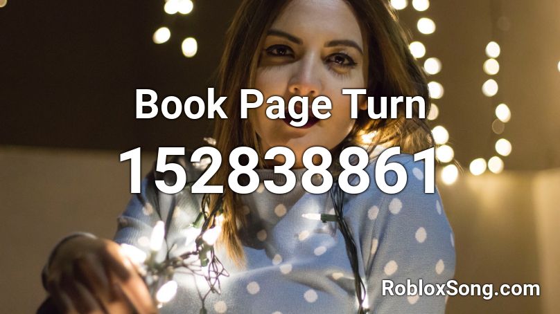 Book Page Turn Roblox ID