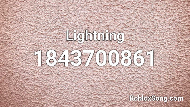 Lightning Roblox ID