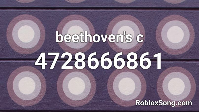 beethoven's c Roblox ID