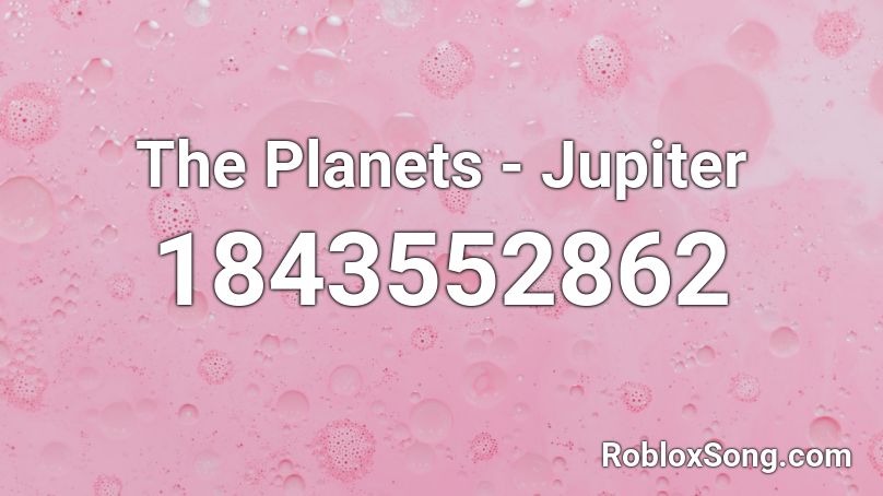 The Planets - Jupiter Roblox ID