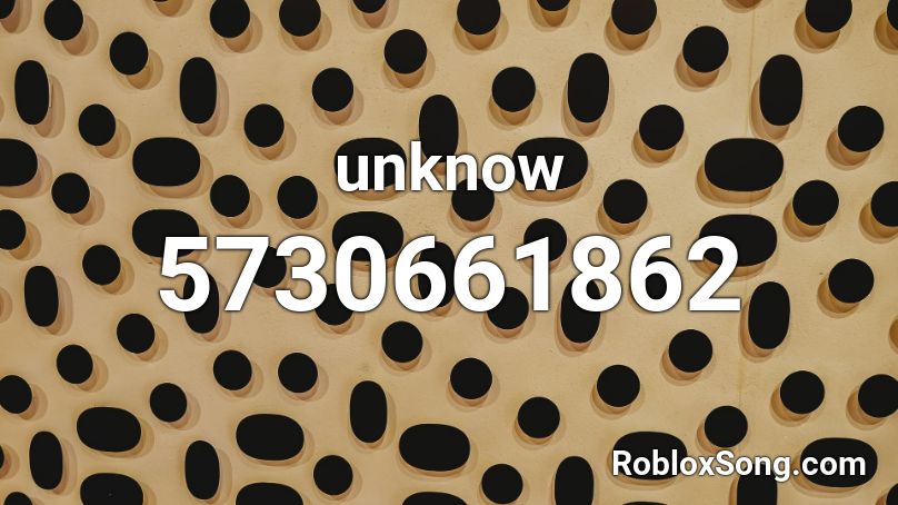 unknow Roblox ID