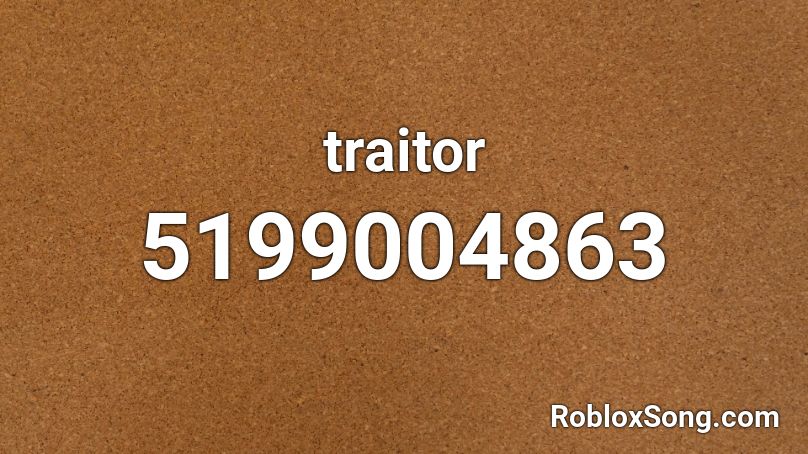 traitor Roblox ID