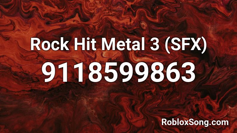 Rock Hit Metal 3 (SFX) Roblox ID