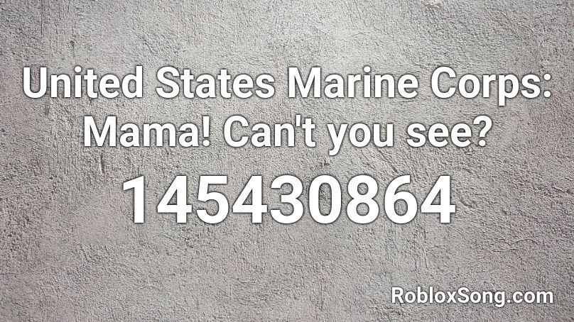 Marine Cadence Roblox ID