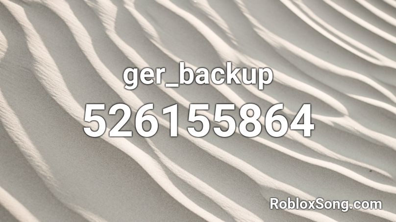 ger_backup Roblox ID