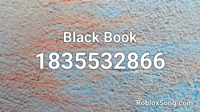 Black Book Roblox ID