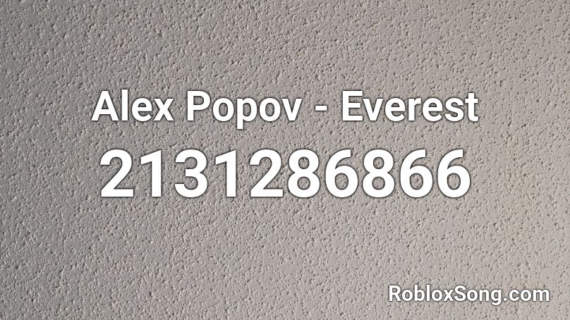 Alex Popov - Everest Roblox ID