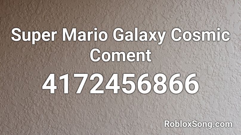 Super Red Plumber Galaxy Cosmic Coment Roblox ID