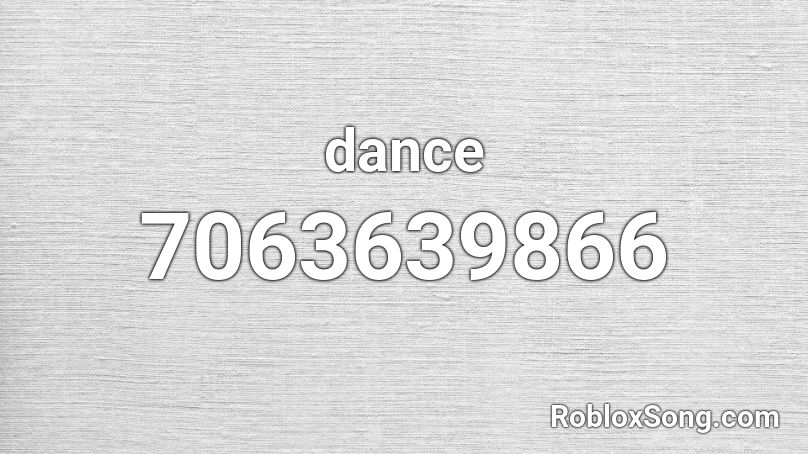 DAnce monkey Roblox ID