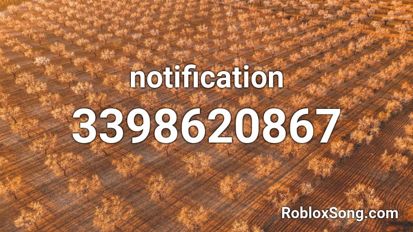 notification Roblox ID