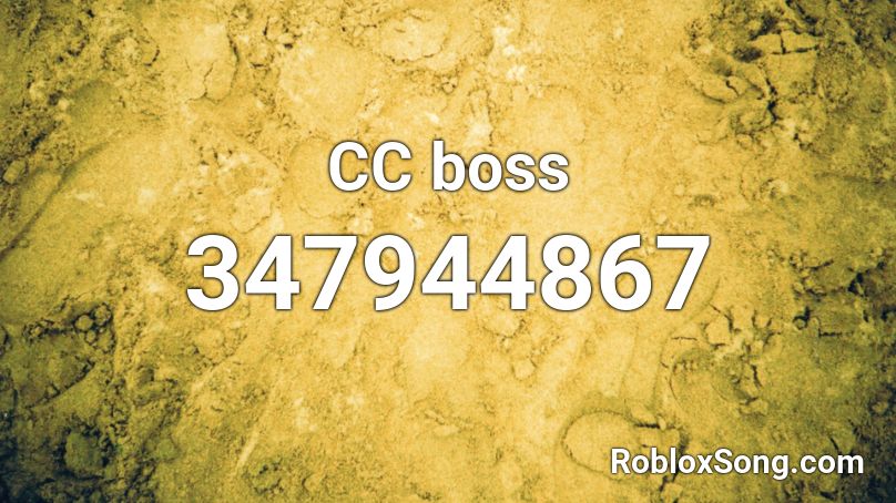 CC boss Roblox ID