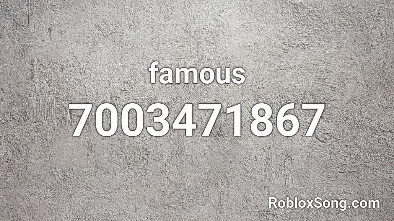 unotheactivis famous Roblox ID