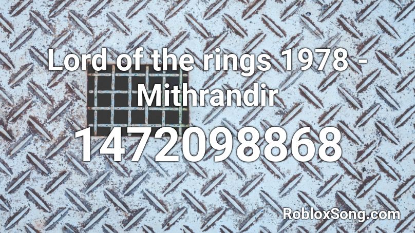 Lord of the rings 1978 - Mithrandir Roblox ID