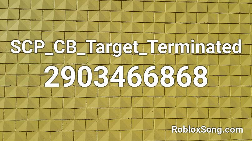 SCP_CB_Target_Terminated Roblox ID
